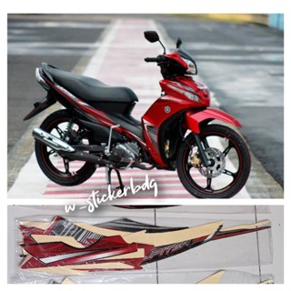 สติกเกอร์ลอกลาย Yamaha Jupiter Z1 2012 สีแดง