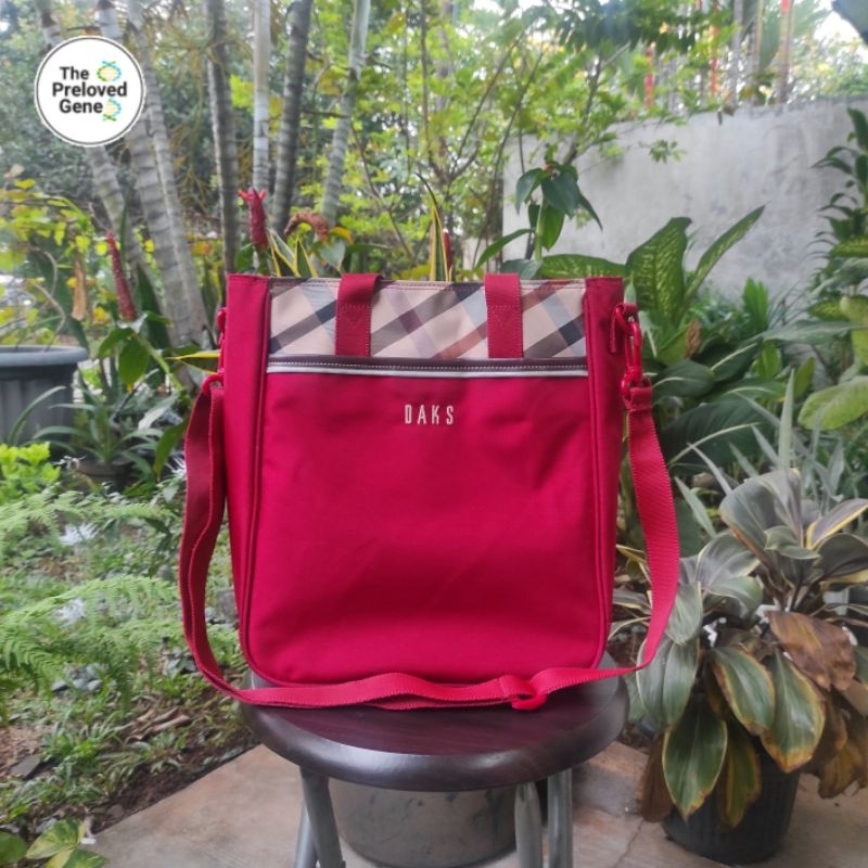 Merah Preloved Red Daks Tote Bag