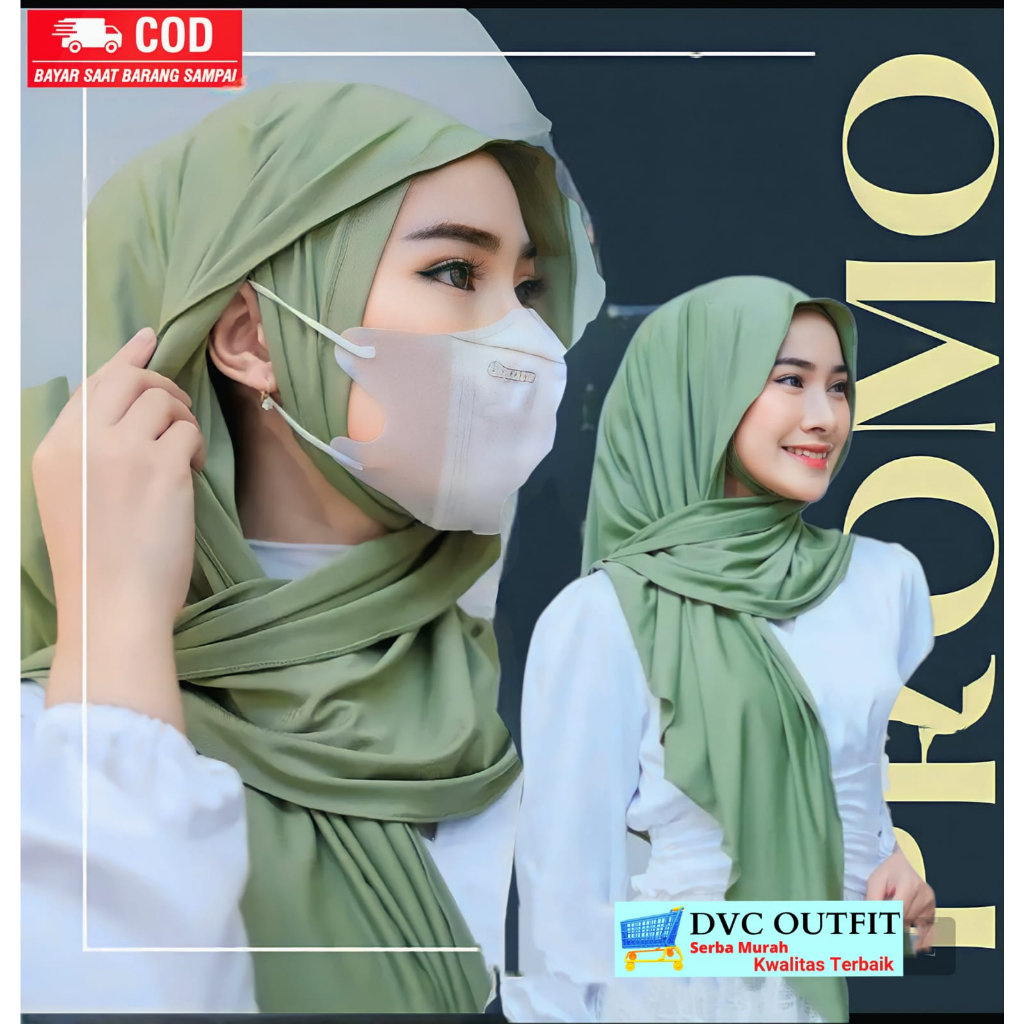 ฮิญาบหูเสื้อด้านในทรงสามเหลี่ยมสําเร็จรูป / ฮิญาบด้านในทันที - ฮิญาบผู้หญิง - Urwah Al Bariki