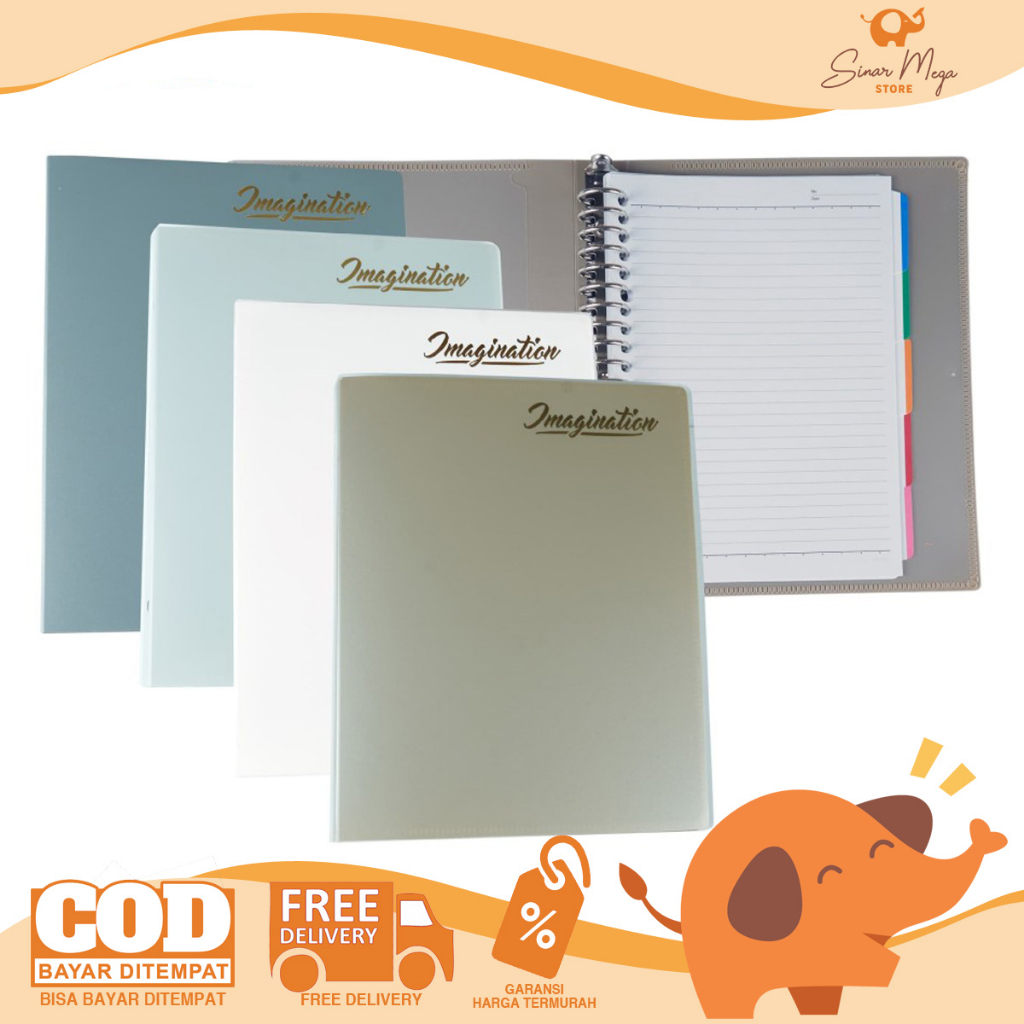 Joyko Loose Leaf Binder A5-TSPL-M508 / A5 Size Binder Monochrome Classic Sepia Color