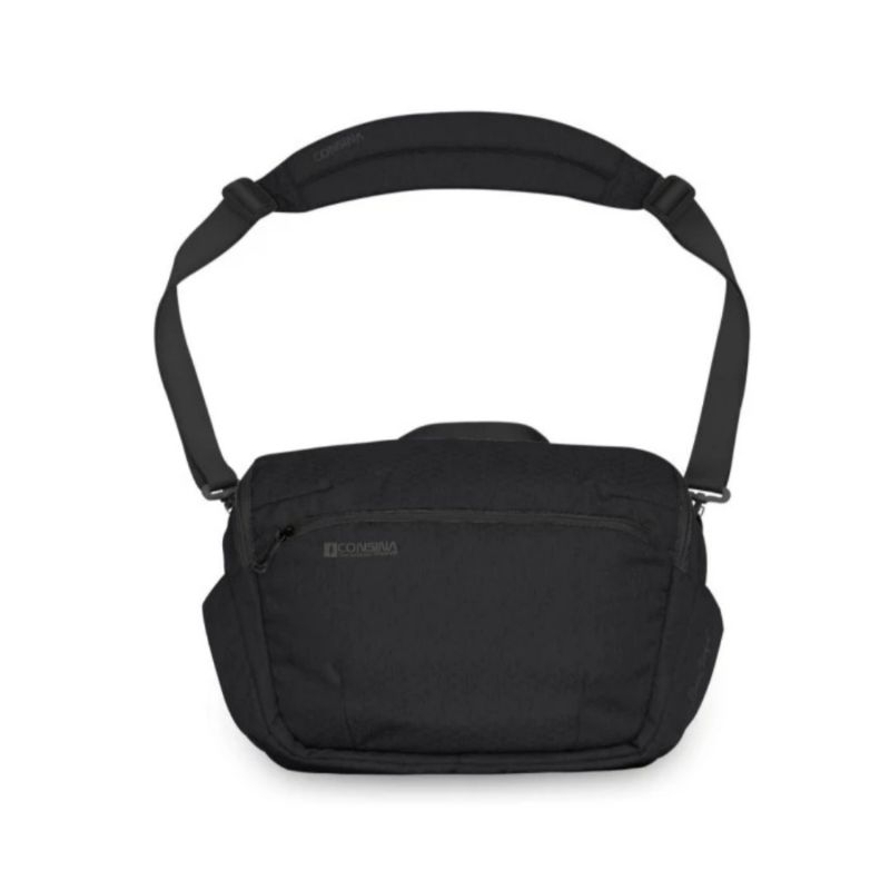 Consina Java Script Shoulder Bag สีดํา 15 นิ้ว Laptop Sling Bag - ORIGINAL