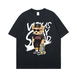 เสื้อยืด UNISEX Bear SKATE VIRUS