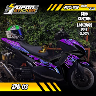 Jupon สติกเกอร์โปโล ลาย Fullbody Yamaha AEROX 155 2020-2023 Jpn03