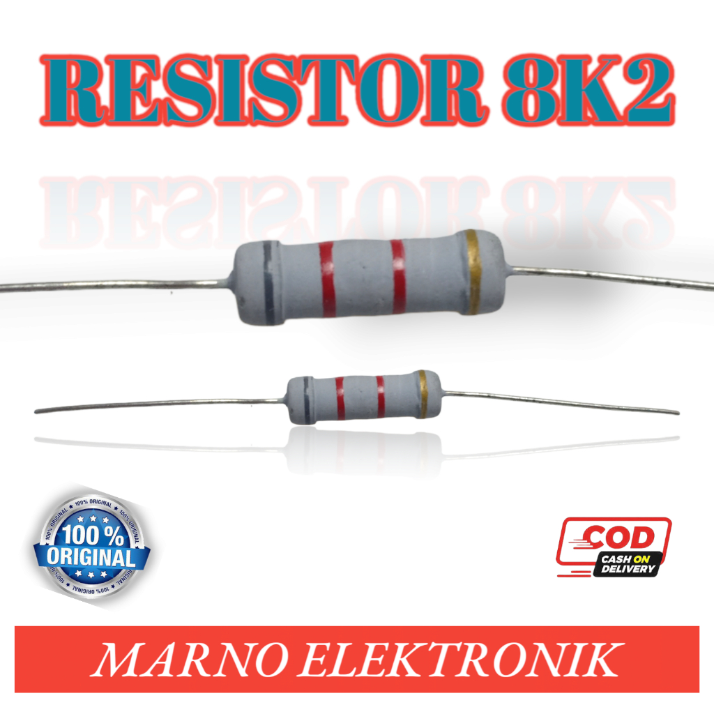 RESISTOR 2 WATT 5x 8K2 10K 12K 15K 18K 22K 27K 33K 39K 47K 56K 68K 8.2 10 12 15 18 22 27 33 39 47 56