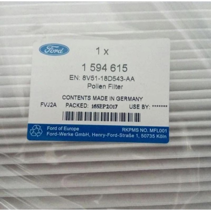 อะไหล่แท้ FORD ECOSPORT AC FILTER FORD