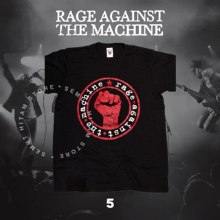 เสื้อยืด RAGE AGAINST THE MACHINE RATM Builtup Rock Music Band Prapatan Rebel Puritan