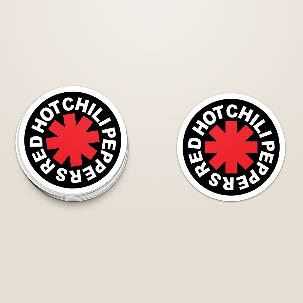 สติ๊กเกอร์แพ็ค RED HOT CHILI PEPPERS RHCP | สติ๊กเกอร์แก้วน้ํา | สติ๊กเกอร์แล็ปท็อปสําหรับกระเป๋าเดินทางและหมวกกันน็อค ราคา ถูกที่สุด ดีลบีเคเค แกลเลอรีภาพที่ 3
