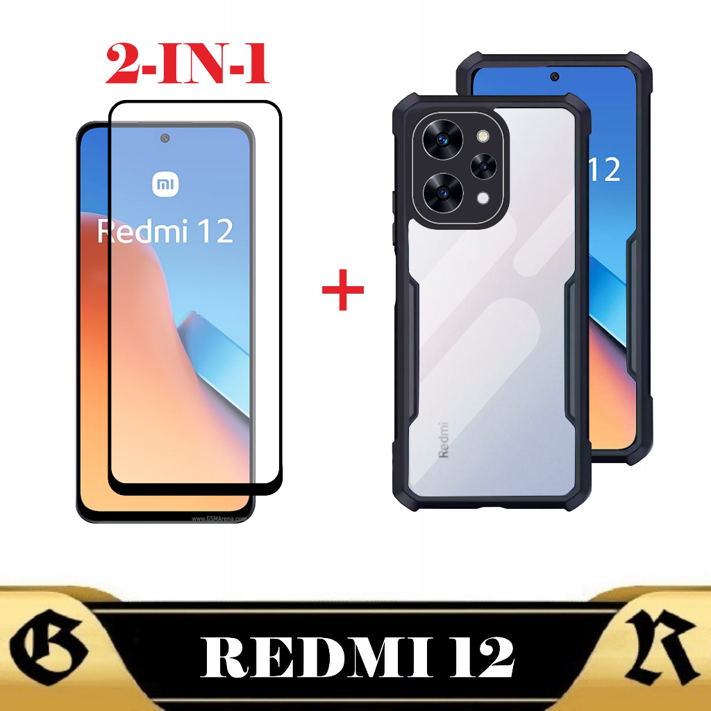 2IN1 เคส REDMI 12 เคส Softcase โปร่งใส