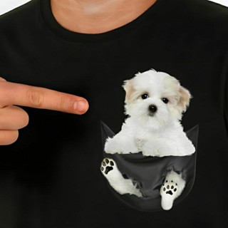 เสื้อยืด พิมพ์ลาย DOG LOVERS DOG CHH CHIHUAHUA SARPEI SCOTTISH, RED TOY POODLE, MALTESE PUPPY, SHIHTZU