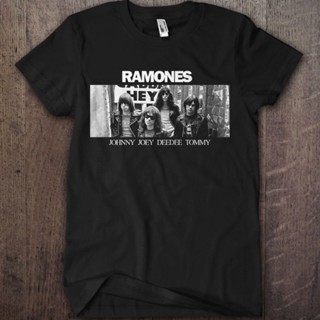 เสื้อยืด พิมพ์ลายวงดนตรี RAMONES PUNK BAND