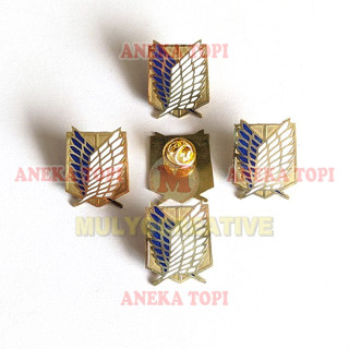 เข็มกลัด ลายโลโก้ Attack On Titan Pin AOT สําหรับตกแต่งหมวก