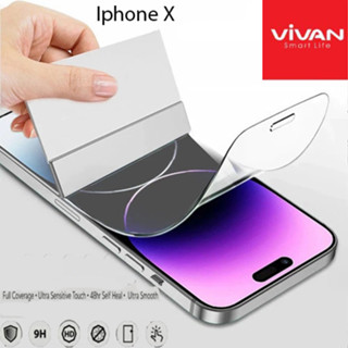 Vivan ไฮโดรเจล คริสตัลใส ป้องกันรอยขีดข่วน แบบเต็มจอ สําหรับ Iphone X