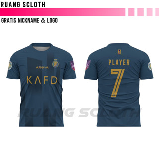 เสื้อกีฬาแขนสั้น ลายทีม New Alnassr Away Jersey 2023/2024