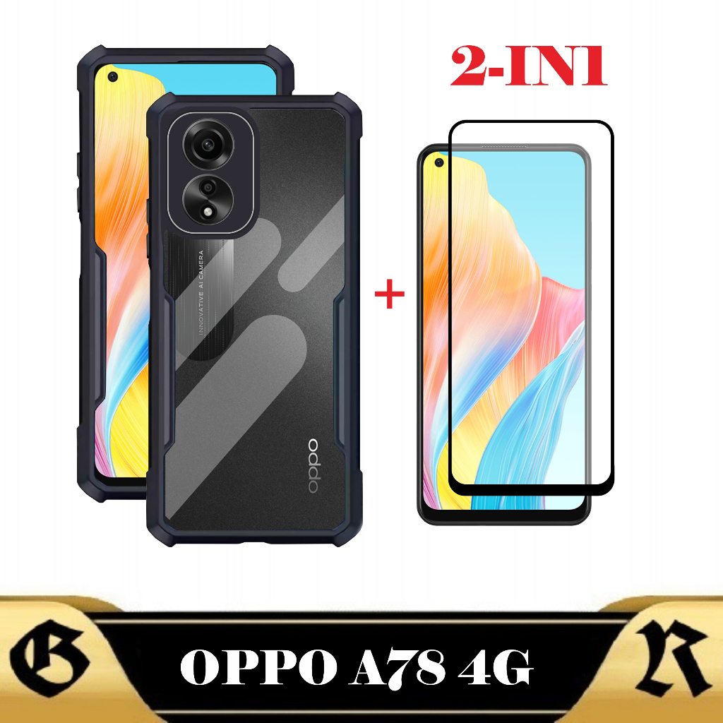 2IN1 เคส OPPO A78 4G เคส Softcase แบบใส