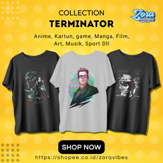 เสื้อยืด พิมพ์ลายภาพยนตร์ The Terminator