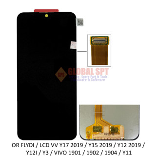 หน้าจอสัมผัส LCD สําหรับ VIVO Y17 2019 Y15 2019 Y12 2019 Y12I Y3 VIVO 1901 1902 1904 Y11