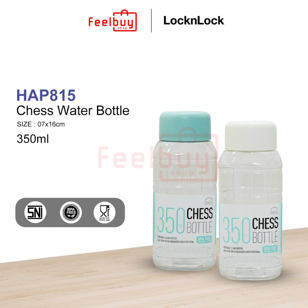 LocknLock ขวดน้ําหมากรุก PET 350ML HAP815 350ML ปลอดสาร BPA
