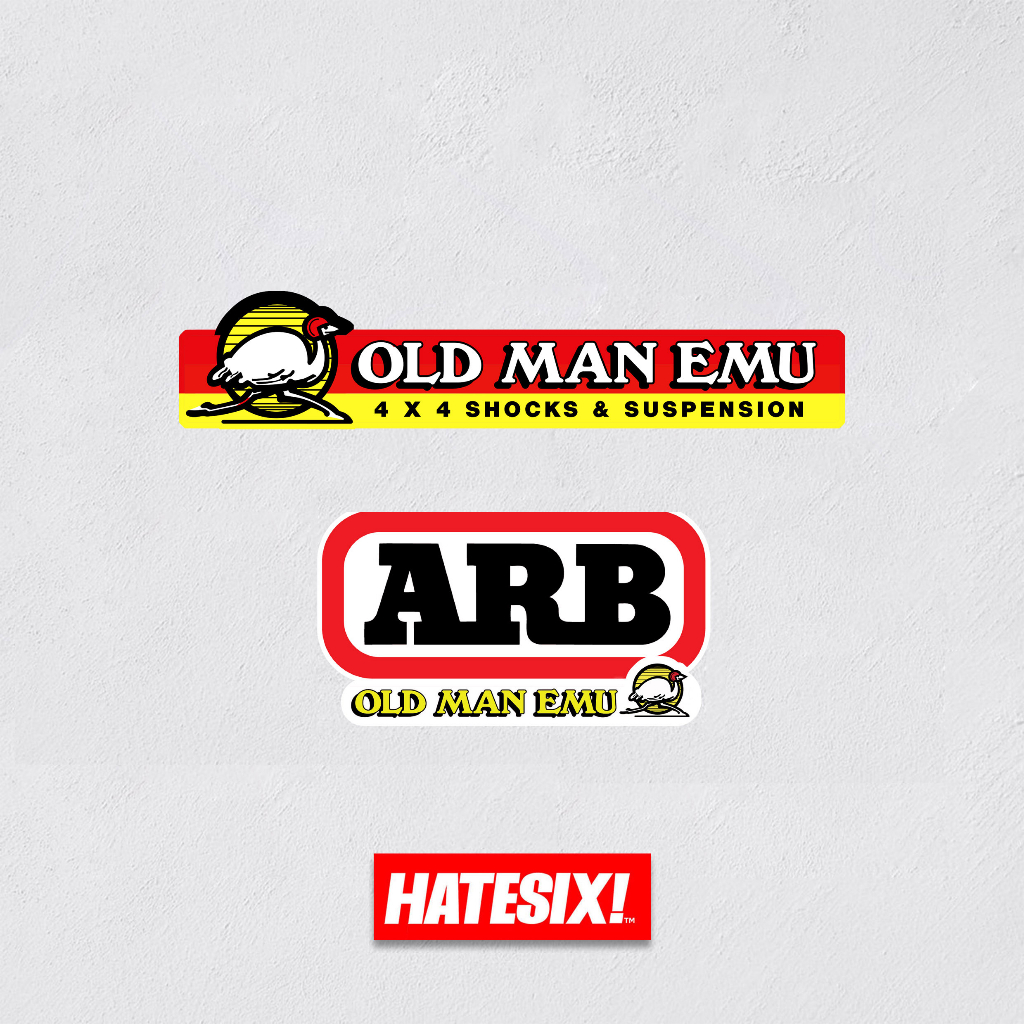 สติกเกอร์รูปลอก ARB OLD MAN EMU Hatesix