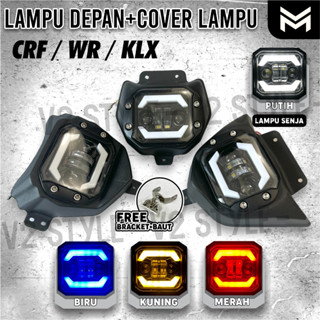 ไฟหน้าสะท้อนแสง CRF 150w 155 KLX 150w DAYMAKER HEADLAMP/Motorcycle LED ไฟหน้า 3MODE สะท้อนแสง DAYMAKER ไฟหน้า + LED ฝาครอบ CRF SET เคสสีดํา DOFF LED LAMP Case DAYMAKER PNP Shell CRF ของแท้ MOSCOW CRF