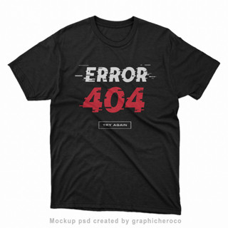 เสื้อยืด ERROR 404 NOT FOUND BIG SIZE JUMBO พร้อมส่ง