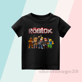 เสื้อยืด พิมพ์ลาย MINECRAFT ROBLOX MINECRAFT ROBLOX สําหรับเด็กผู้ชาย และเด็กผู้หญิง