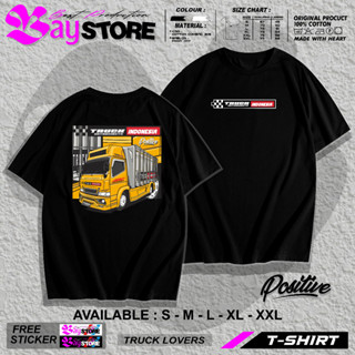 เสื้อยืด พิมพ์ลาย TRUCK LOVERS DRIVER สไตล์อินโดนีเซีย