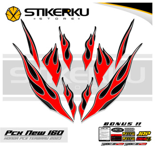 สติกเกอร์ PCX 160 MOTIF 3 รุ่นไฟ PCX160 LIST Pole Unique SIMPLE ORI STICKER STICKER STIPING ABS HONDA สําหรับติดตกแต่งรถยนต์