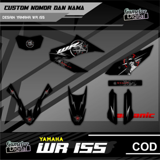 เรียบง่าย STRIPPING YAMAHA WR 155 สุภาพสตรี SANTANIC มี Been Cut, Just Paste It