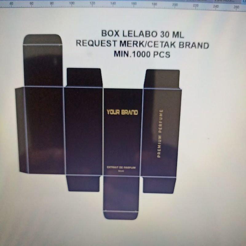 Lelabo Bottle Box 30 ml Print Brand Min 1000 ชิ้น