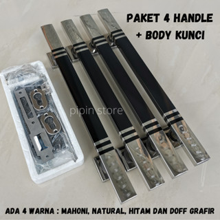 มือจับประตูบานเลื่อน สเตนเลส สไตล์มินิมอล 45 ซม. และ 33 ซม. 1 ชุด