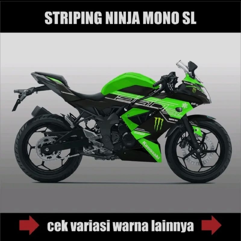 Ninja 250 Mono Sl / Kawasaki Ninja Mono Sl 250 Striping Decal สติกเกอร์