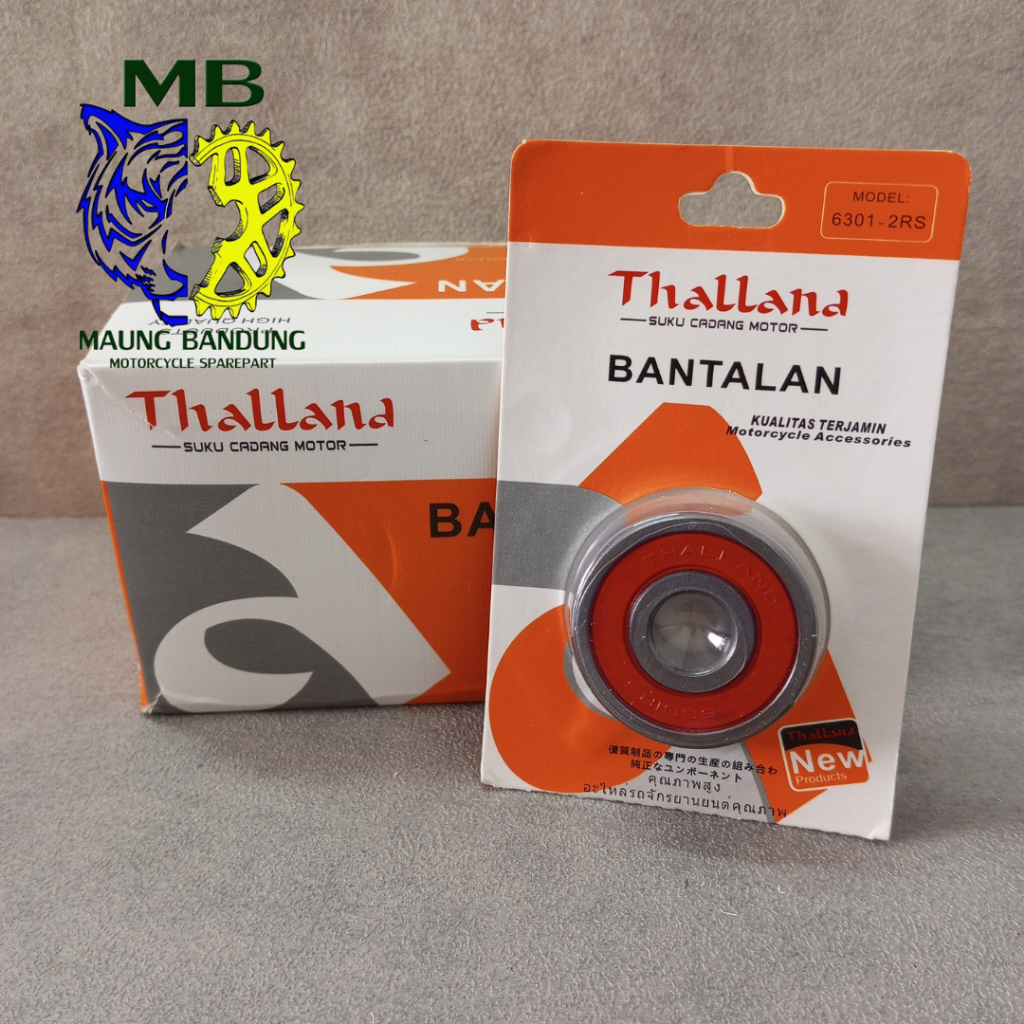 LAHER 6301 (1 กล่อง) 2RSMERK TALLAND LAHER 6301 2RS BEARING 6301 ลูกล้อ 6301 TALLAND ยี่ห้อ