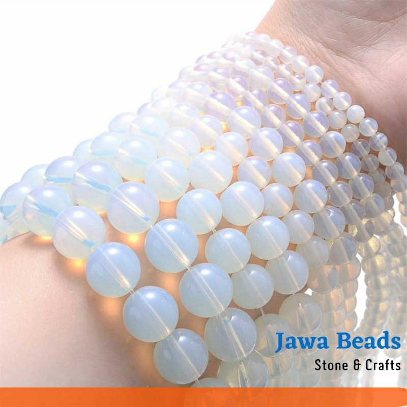 Moon Stone White Opalite Quartz White Opalite 4-12mm