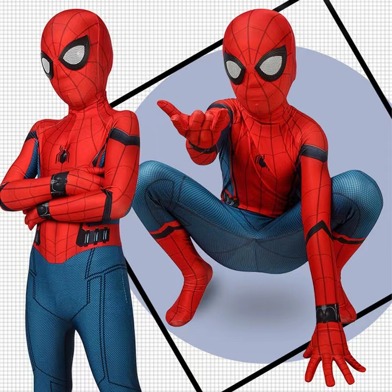 3-11Yrs spiderman iron เครื่องแต่งกายเด็กคอสเพลย์เสื้อผ้าเด็ก Superhero เครื่องแต่งกายหลายสไตล์ + หน