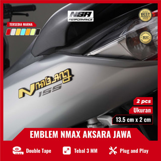 สติกเกอร์โลโก้ NMAX EMBLEM Java Script NMAX LOGO Java NMAX Java Script 3D Java Script NMAX JAPAN NMAX Java LOGO MOTOR NMAX Java Motorcycle NMAX GOLD NMAX SILVERYAMAHA NMAX 150/155 Java Script 2 ชิ้น คู่)