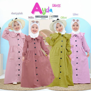 ของเล่น Gamis Ayda สําหรับเด็กผู้หญิงชาวมุสลิม อายุ 1-5 ปี