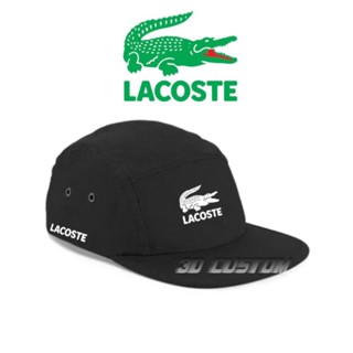 พรีเมี่ยม 5 แผง หมวกสแน็ปแบ็ก / หมวกแก๊ปแบ็ค หกแผง โลโก้ LACOSTE สําหรับผู้ชาย ผู้หญิง