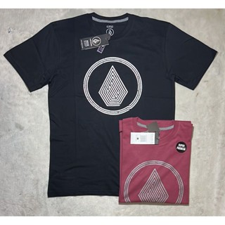 Amd 015 VOLCOM SURFING เสื้อยืด สีดํา สําหรับผู้ชาย