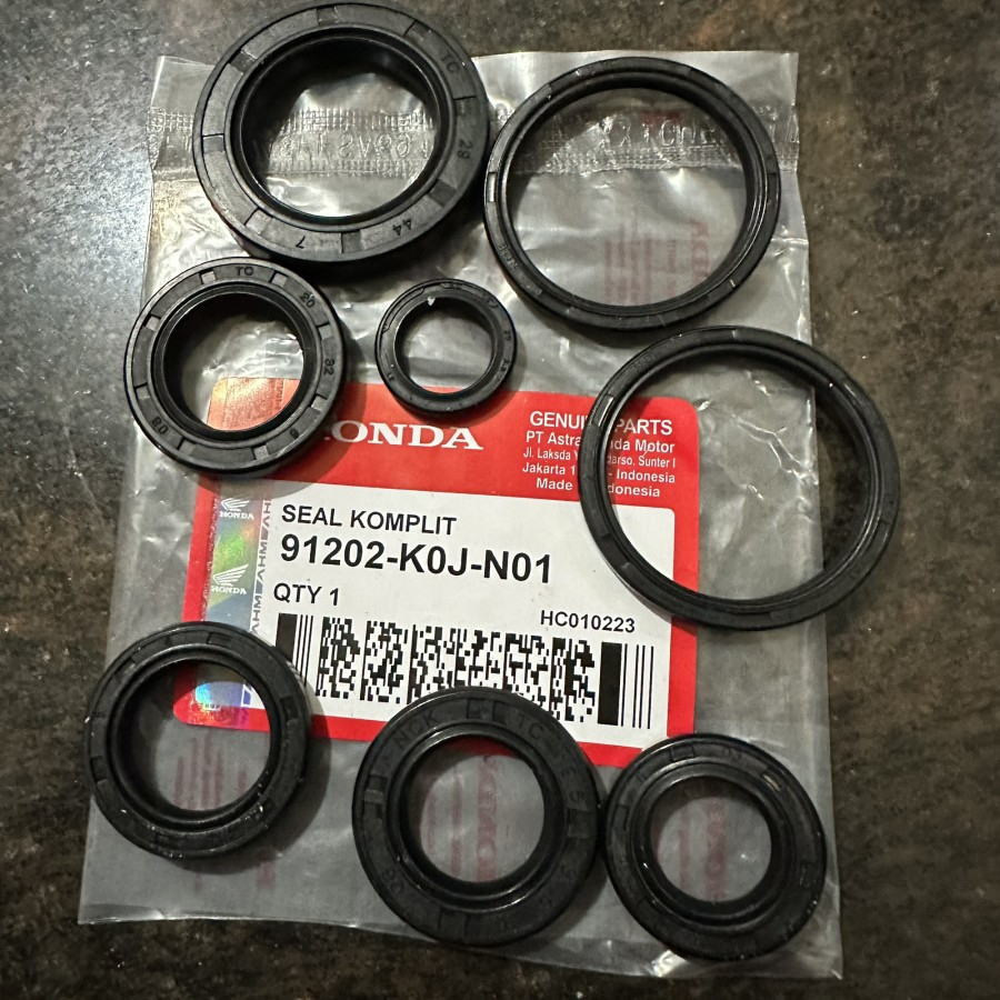 MESIN K0J SEAL COMPLETE OIL KIT SIL GENIO SET BEAT NEW LED 2020 CVT ISS ENGINE F1 FI OLD NEW MOTORCY