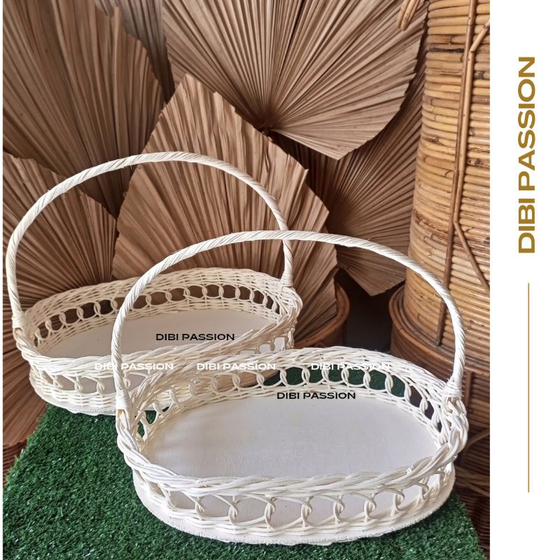 RATTAN ตะกร้าโซ่รุ่น HAMPERS BASKET PARCEL BASKET PARCEL BASKET EID BASKET FLOWER BASKET
