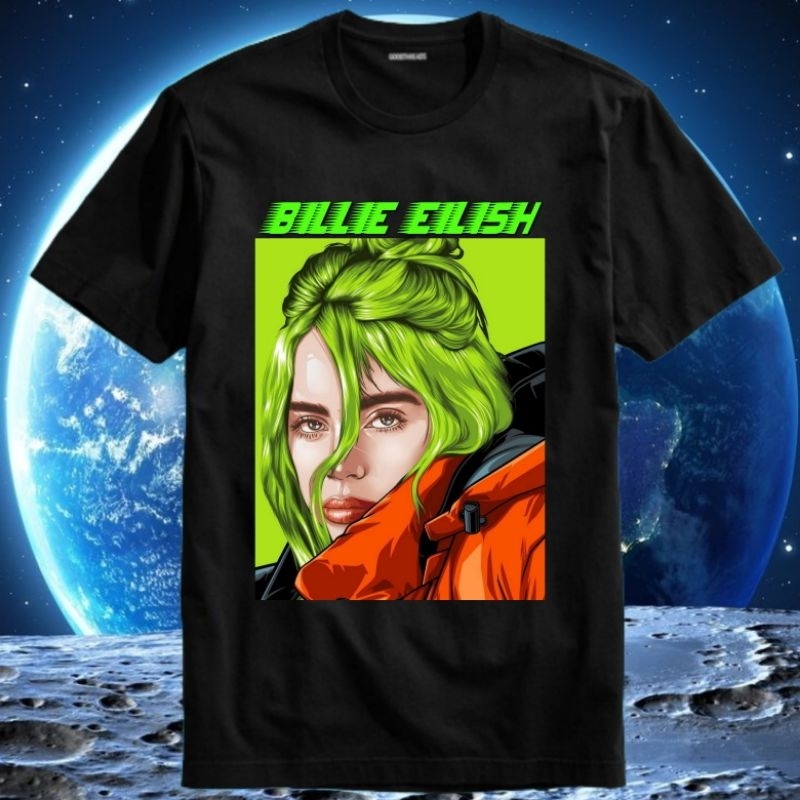 เสื้อยืดผู้ชายผู้ใหญ่ Unisex Billie Eilish Wong Nganjuk Party Favor Happier Than Ever