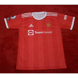 เสื้อกีฬาแขนสั้น พิมพ์ลาย Jersey MU UTD 2021