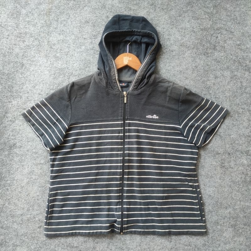 เสื้อกันหนาวมีฮู้ดมีซิป Ellesse สําหรับผู้ชายและผู้หญิง
