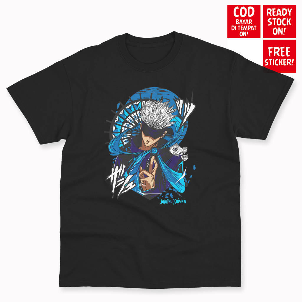 JUJUTSU KAISEN GOJO SATORU Blue Curse ANIME MANGA JAPAN เสื้อยืด