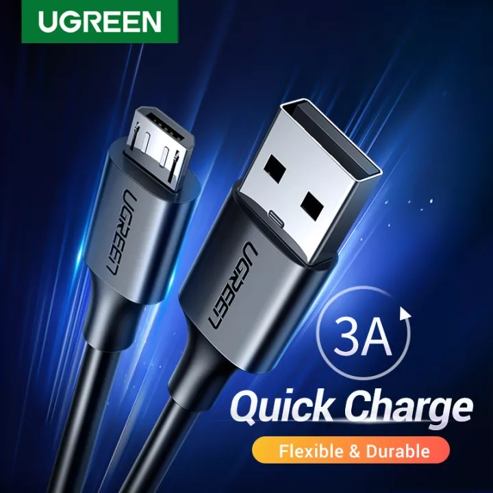 UGREEN สายชาร์จ Micro USB Fast USB A ถึง Android 1M 60136