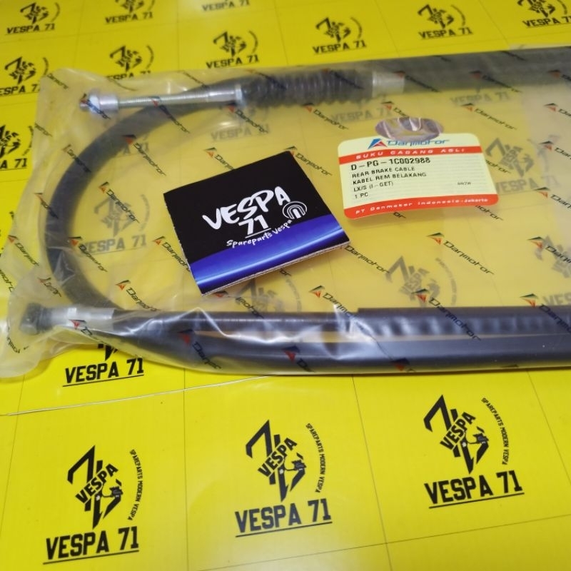 สายเบรคหลัง Vespa Matic LX S 125 IGET Danmotor