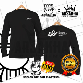 เสื้อยืดแขนยาว ผ้าฝ้าย พิมพ์ลายโลโก้ v2 Distro Combed 30s Arsakha สําหรับผู้ชาย