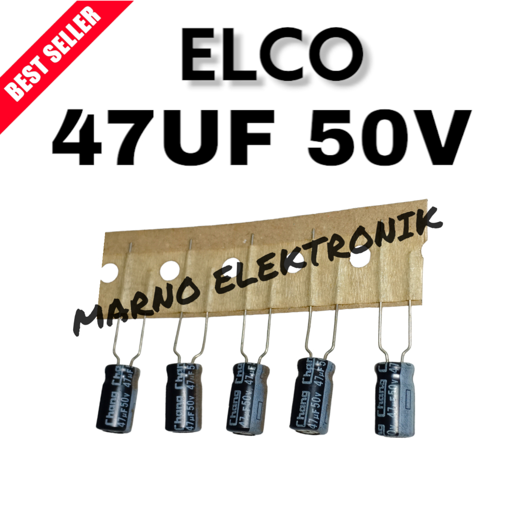 ELCO 47UF 50V 47 UF 50 V ต้นฉบับ