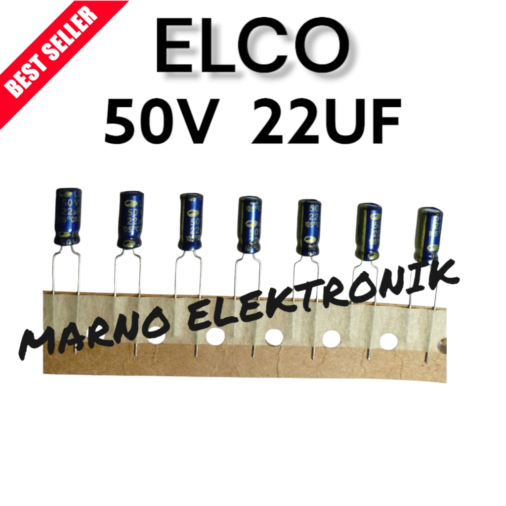 ELCO 22UF 50V 22 UF 50 V ต้นฉบับ
