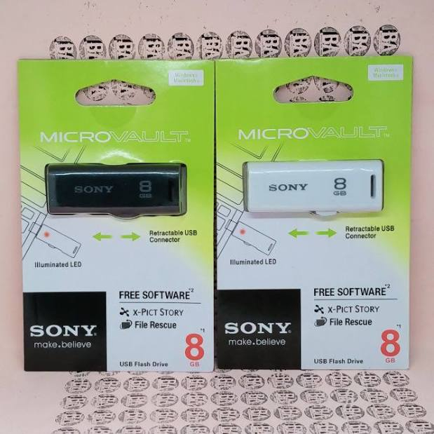 แฟลชไดร์ฟ Micro Vault ของ Sony 8 GB 2.0 USB